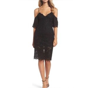 Bardot Karlie Lace Cold Shoulder Dress